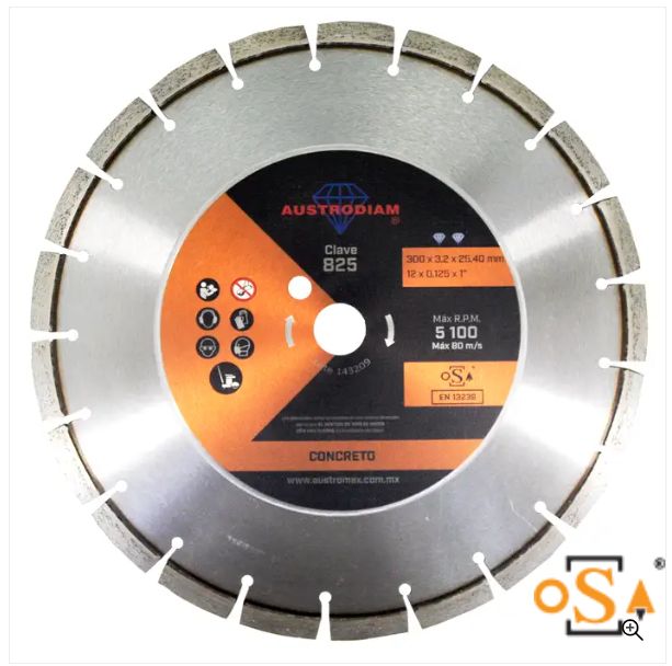 Clave 825 — 300 x 3.2 x 25.4 NARANJA UNIVERSAL