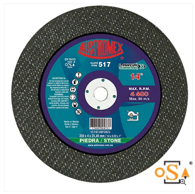 Clave 517 — 350X4X25.40 1C16T4BF362J