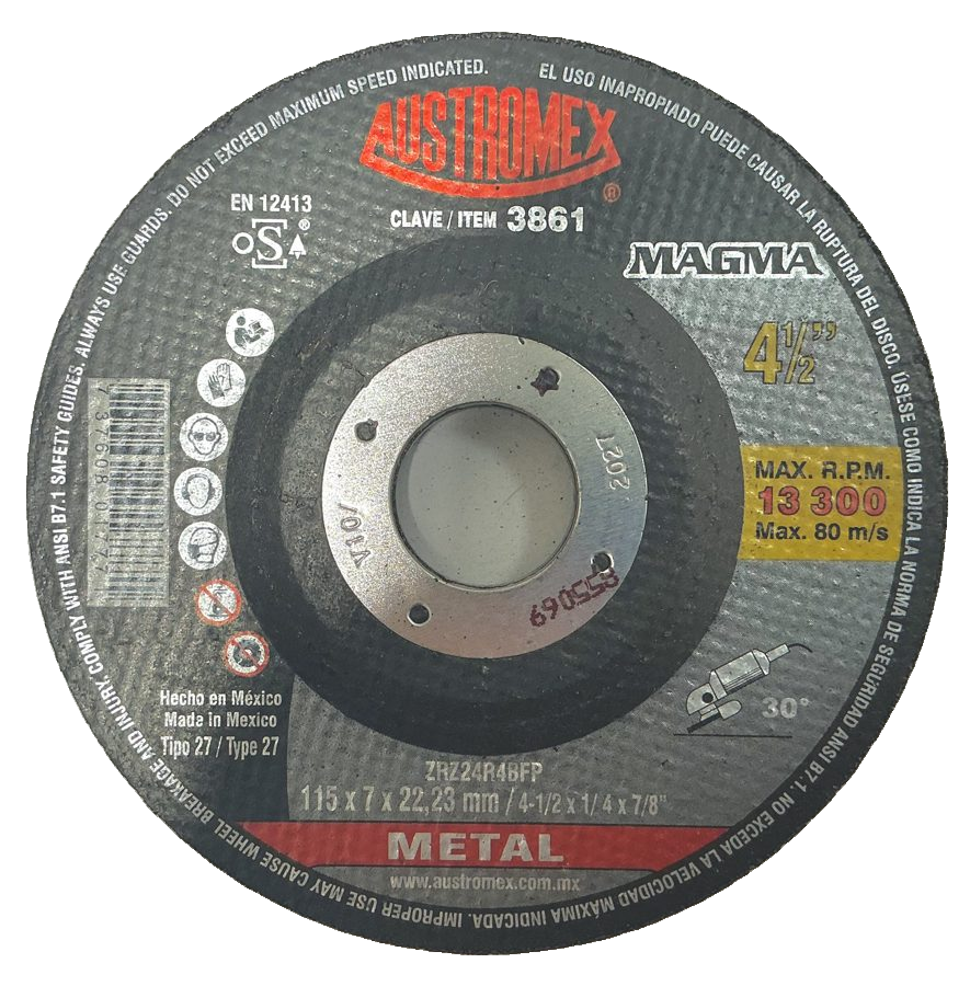 Austromex Magma Clave 3861 — 4½" x 1/4" x 7/8"