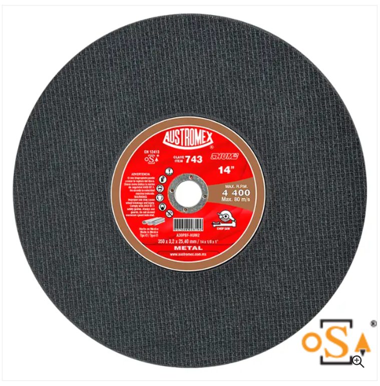 Clave 743 — 350X3.2X25.40 A30PBF-HUM2