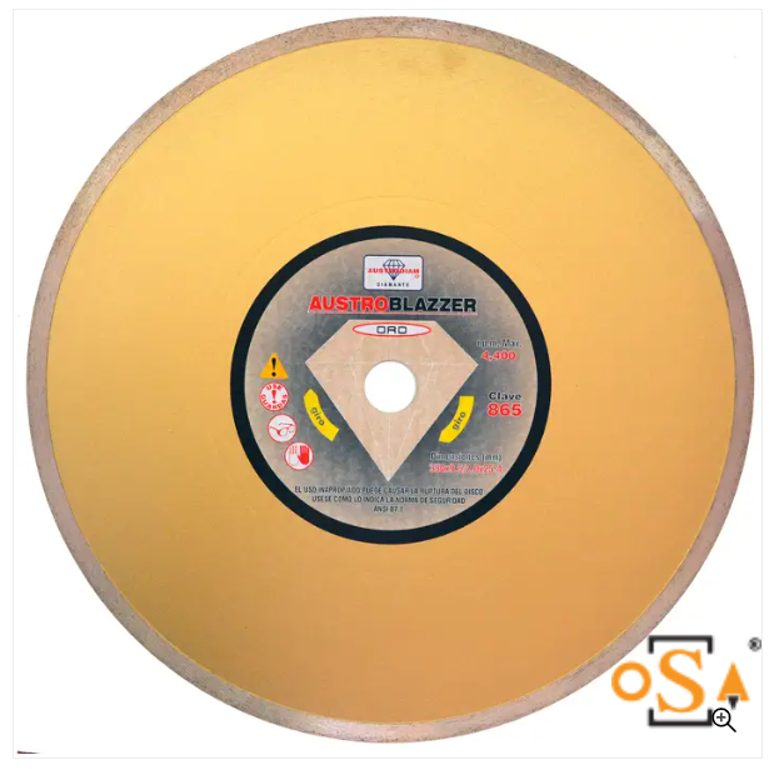 Clave 865 — 350 x 2.0 x 25.4 DORADO #