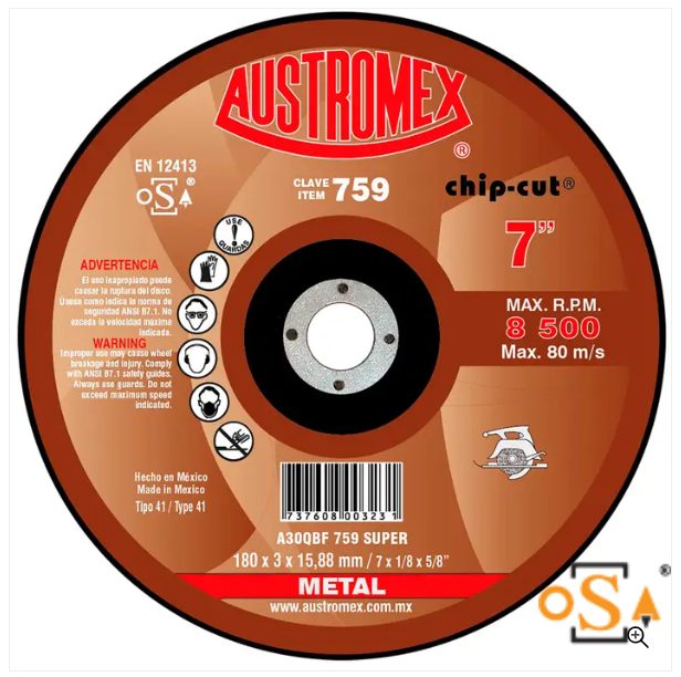 Clave 759 — 180 X 3 X 15.88 A30QBF 759 SUPER