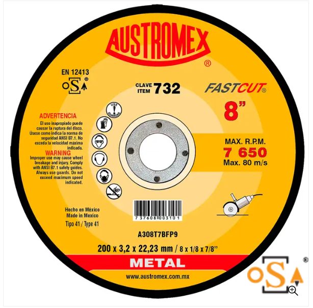 Clave 732 — 200X3.2X22.23 A308T7BFP9