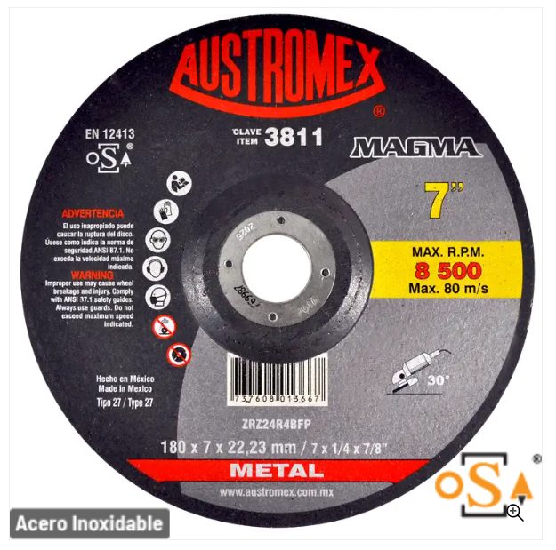 Clave 3811 — 180X7X22.23          ZRZ24R4BFP