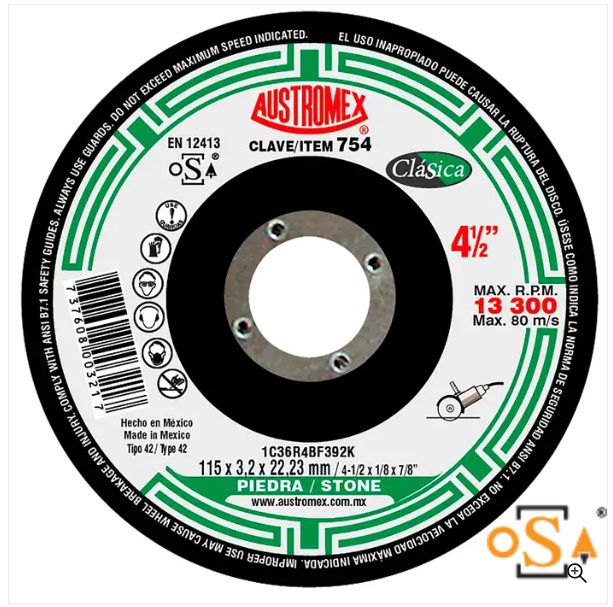 Clave 754 — 115X3.2X22.23 1C36R4BF392K