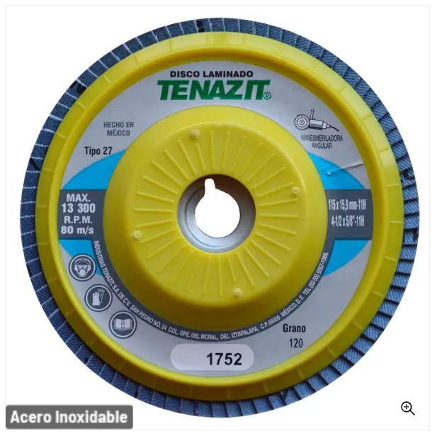 Clave 1752 — 115X15.9-11 TENAZIT SUPERLAM Z120