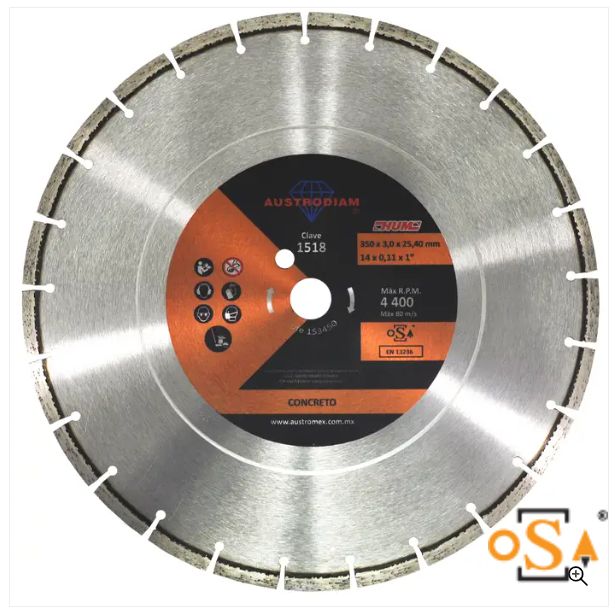 Clave 1518 — 350x3.0x25.4 CONCRETO HUM