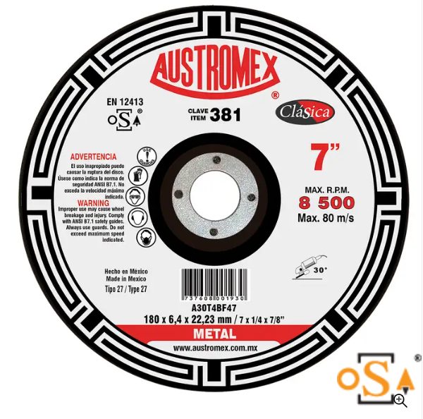Clave 381 — 180X6.4X22.23 A30T4BF47