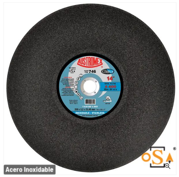 Clave 746 — 350X3.2X25.40 11A301QBF A-INOX