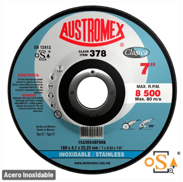 Clave 378 — 180 x 4.1 x 22.23 15A30S4BF90K