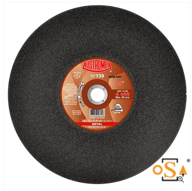 Clave 739 — 350X3.2X25.40 A30RBF 739 SUPER