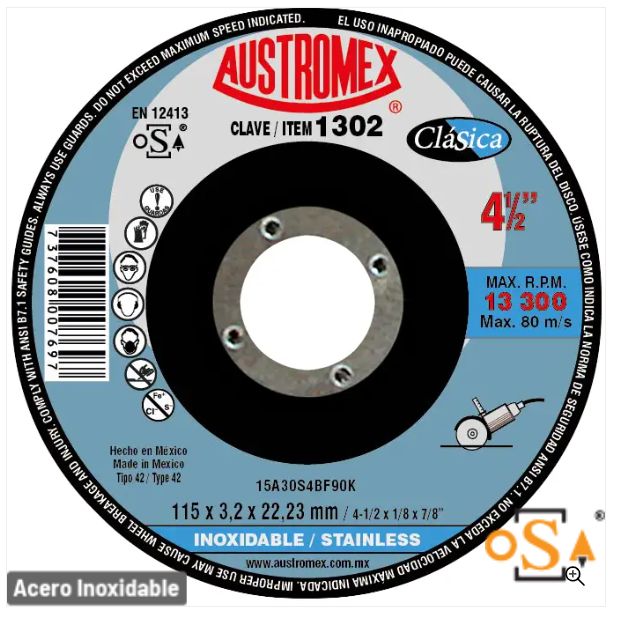 Clave 1302 — 115X3.2X22.23 15A30S4BF90K