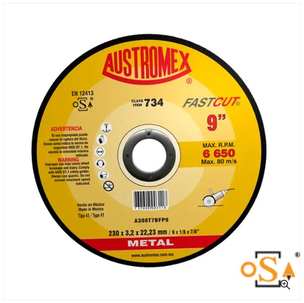 Clave 734 — 228X3.2X22.23 A308T7BFP9