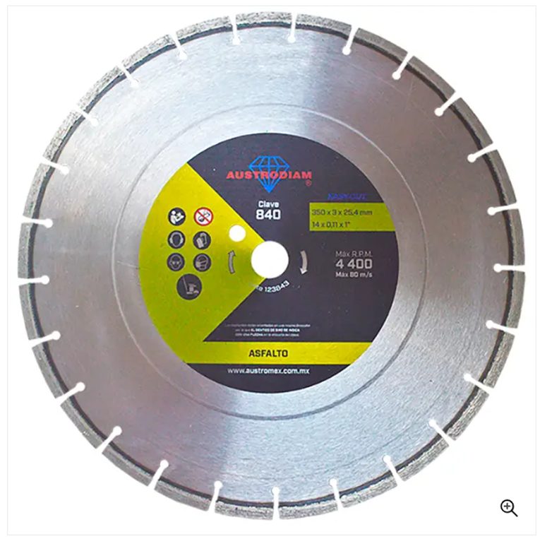 Clave 840 — 350 x 3.0 x 25.4 Asfalto EASY CUT