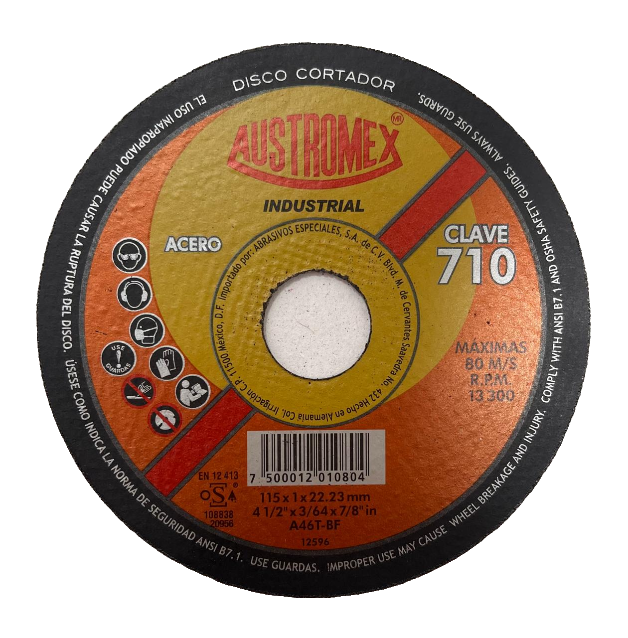 Austromex Industrial Clave 710 — 4½" x 3/64" x 7/8"