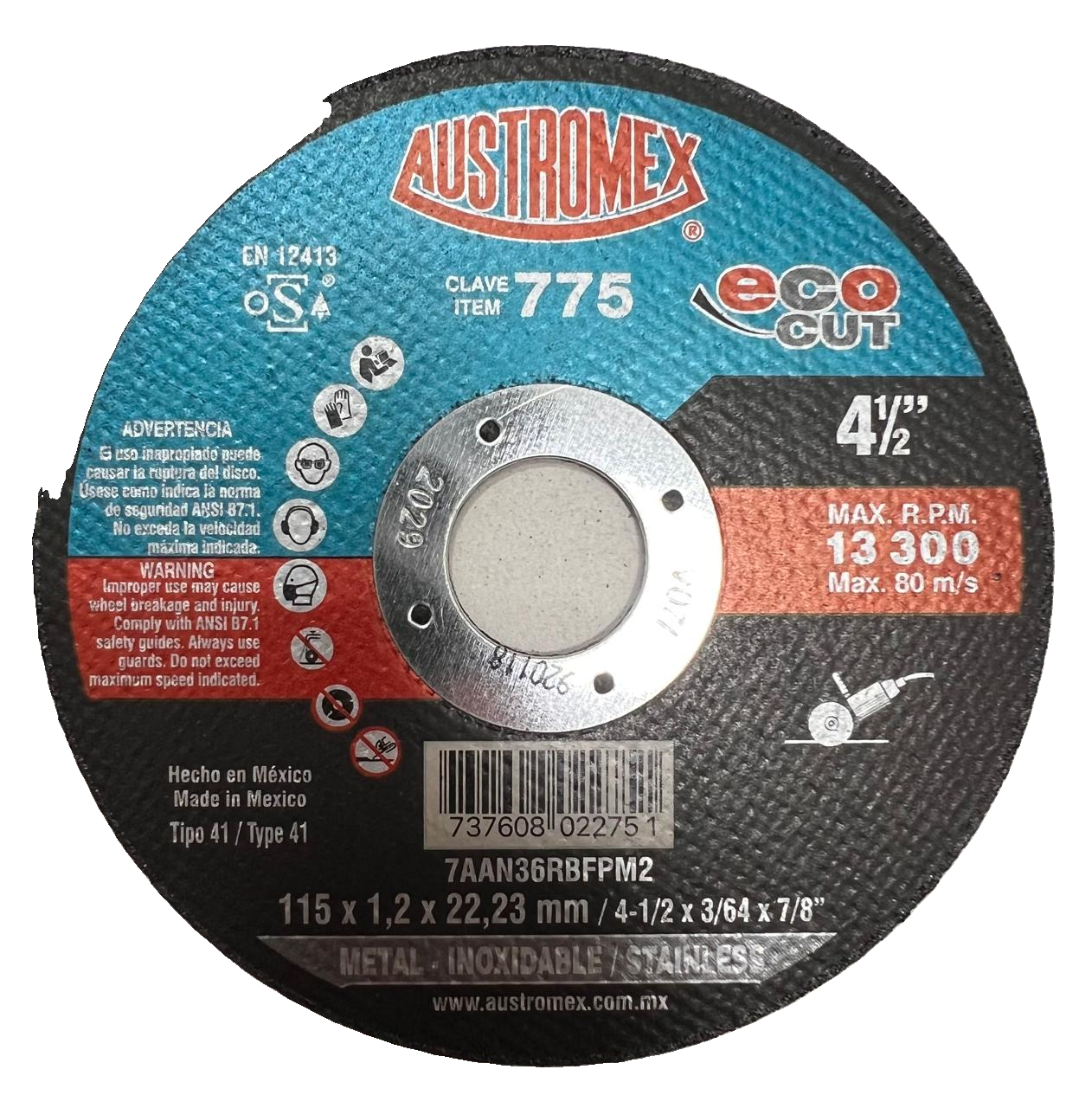 Austromex Eco Cut Clave 775 — 4½" x 3/64" x 7/8"
