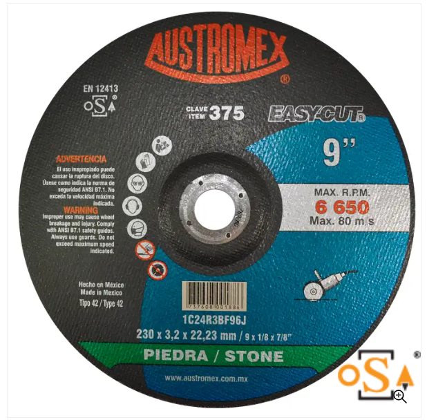 Clave 375 — 230 X 3.2 X 22.23 1C24R3BF96J