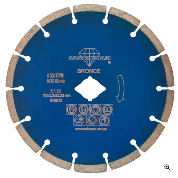 Clave 812 — 180 x 2.2 x 22.23 AZUL-BRONCE