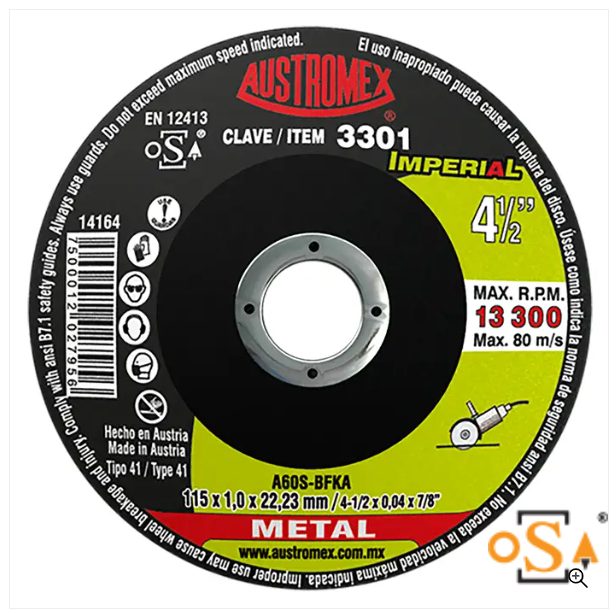 Clave 3301 — 115 x 1.0 x 22.23 A60S-BFKA #