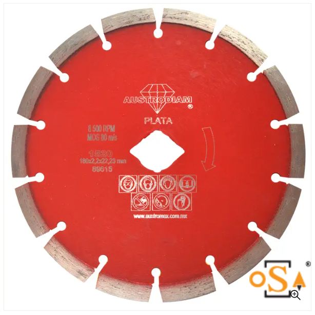 Clave 1520 — 180x2.2x22.23 ROJO-PLATA