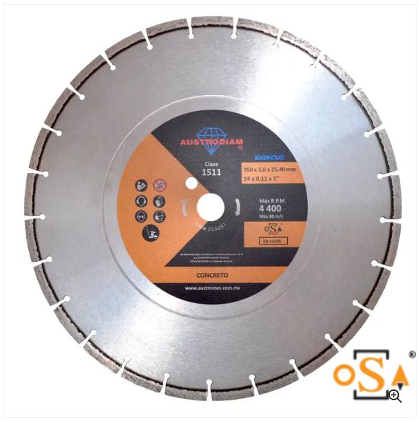 Clave 1511 — 350 x 3.0 x 25.4 NARANJA EASY-CUT