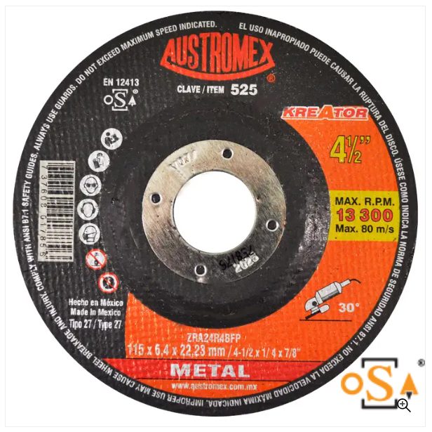 Clave 525 — 115 x 6.4 x 22.23 ZRA24R4BFP
