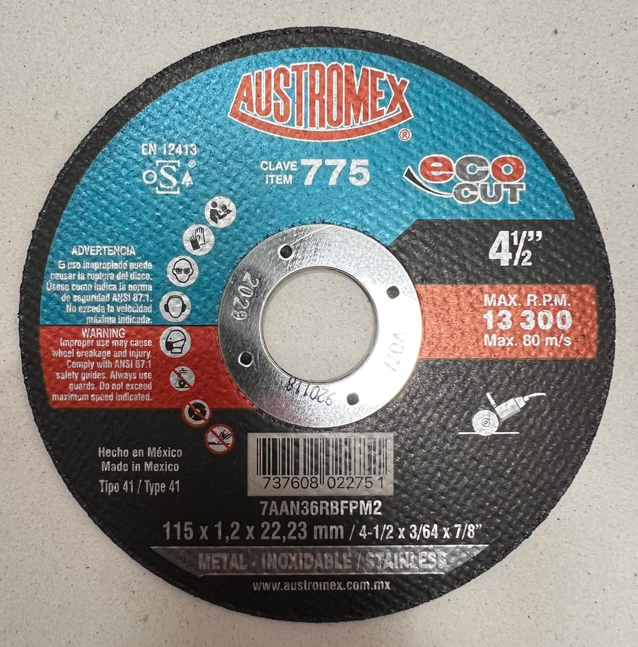 Austromex Eco Cut Clave 775 — 4½" x 3/64" x 7/8"