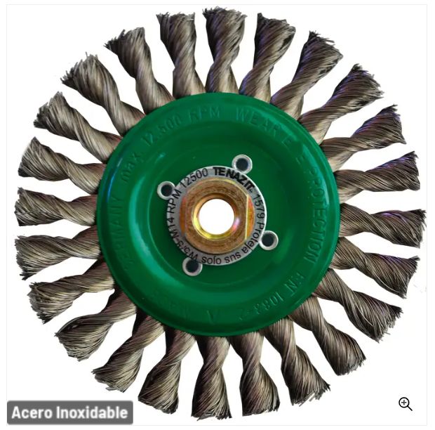 Clave 1579 — 150x0.406xMR CIRCULAR TRENZADO INOX#
