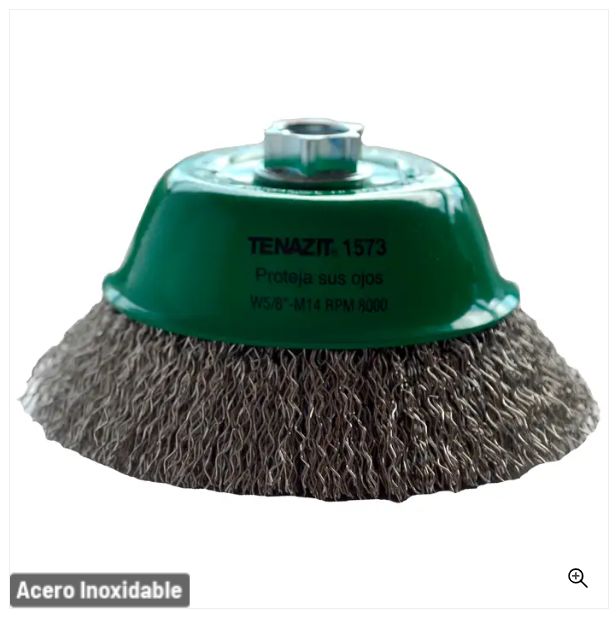 Clave 1573 — 125x0.508xMR COPA ONDULADO INOX#