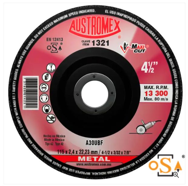Clave 1321 — 115X2.4X22.23 A30UBF