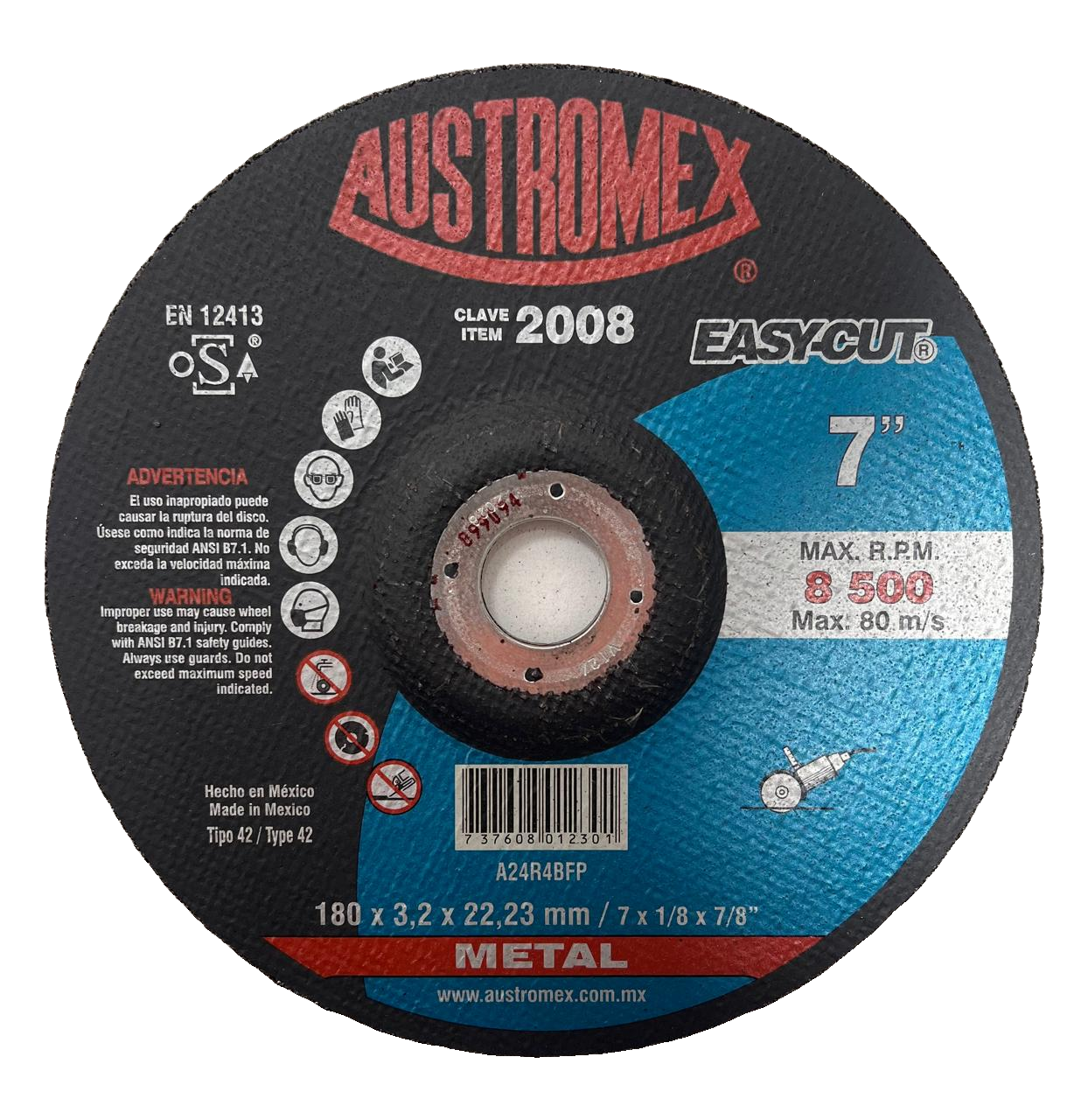 Austromex Easy Cut Clave 2008 — 7" x 1/8" x 7/8"