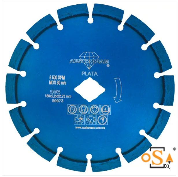 Clave 806 — 180 x 2.5 x 22.23 AZUL PLATA