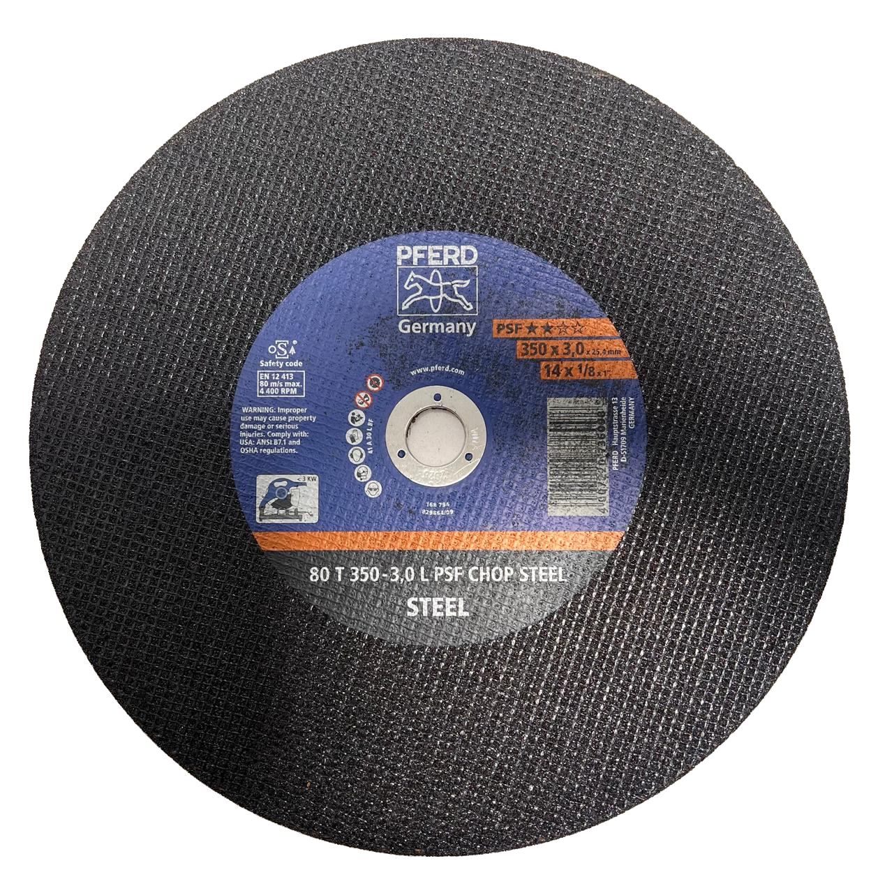 PFERD 80 T 350-3,0 L PSF CHOP STEEL — 14" x 1/8" x 1"