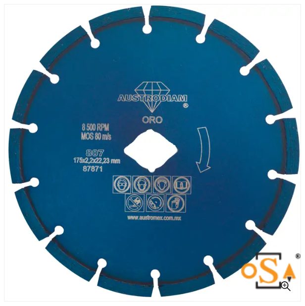 Clave 807 — 180 x 2.5x 22.23 AZUL ORO