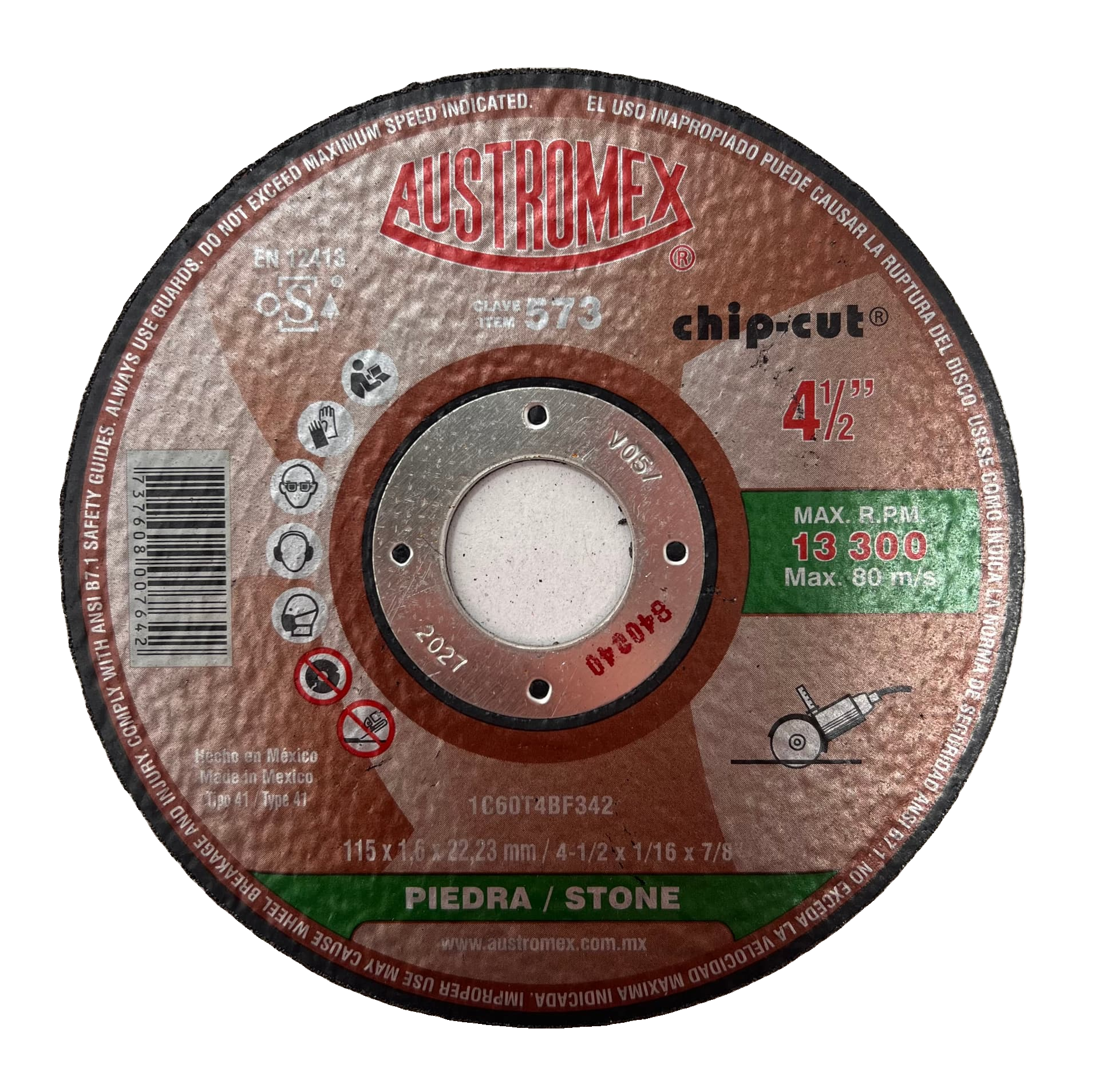 Austromex Chip-Cut Clave 573 — 4½" x 1/16" x 7/8"