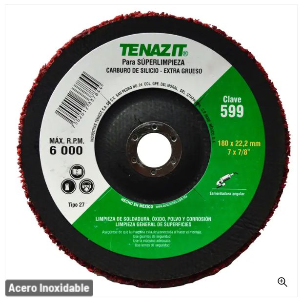 Clave 599 — 180 x 22.2 SIC EXTRA GRUESO