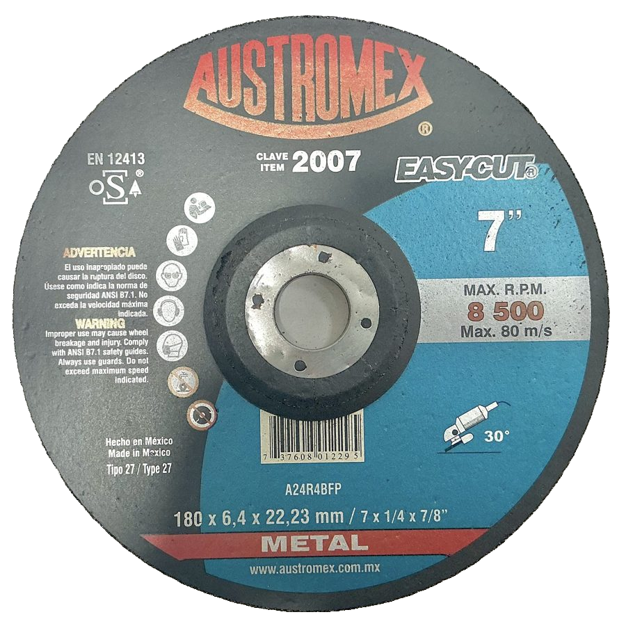Austromex Easy-Cut Clave 2007 — 7" x 1/4" x 7/8"