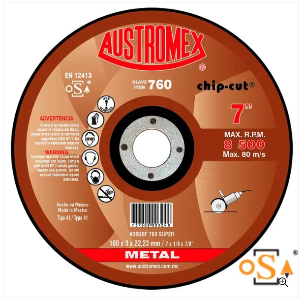 Clave 760 — 180X3X22.23 A30QBF 760 SUPER