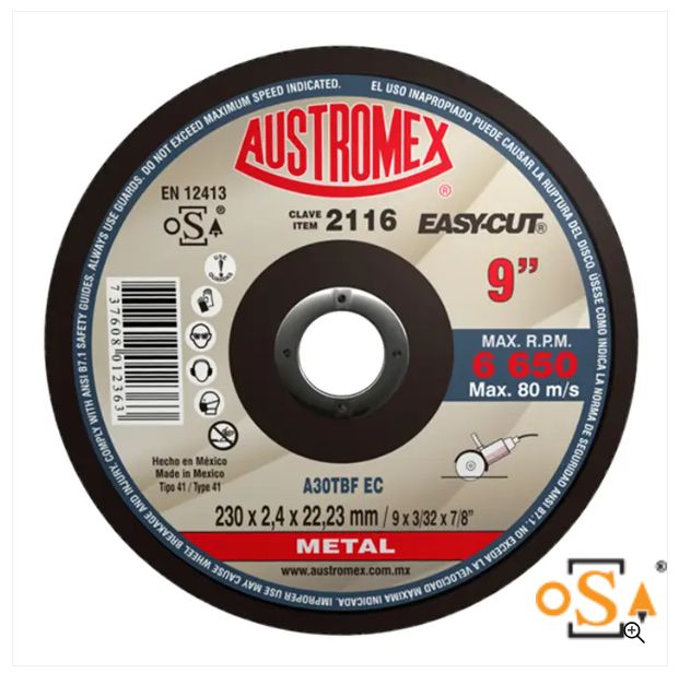 Clave 2116 — 228X2.4X22.23 A30TBF EC
