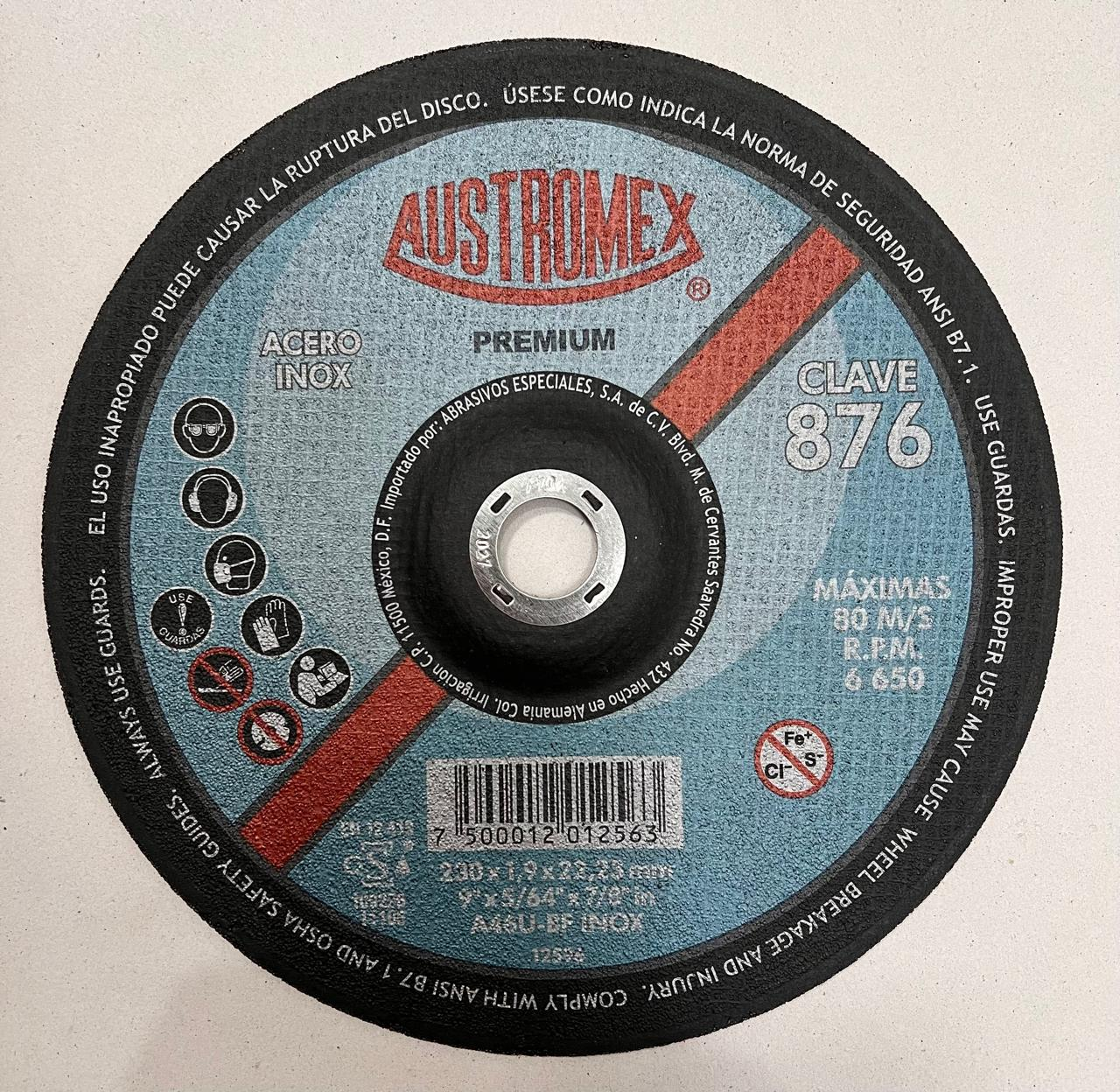 Austromex Premium Clave 876 — 9" x 1/8" x 7/8"