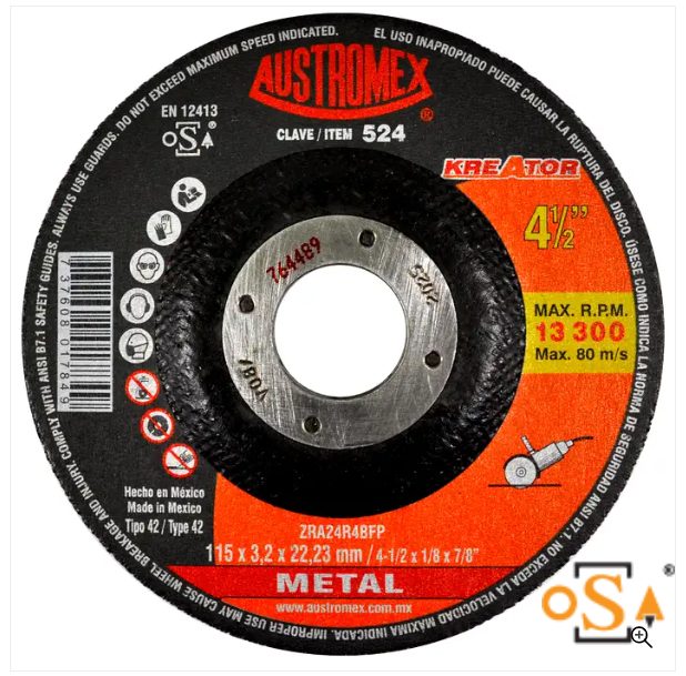 Clave 524 — 115 x 3.2 x 22.23 ZRA24R4BFP