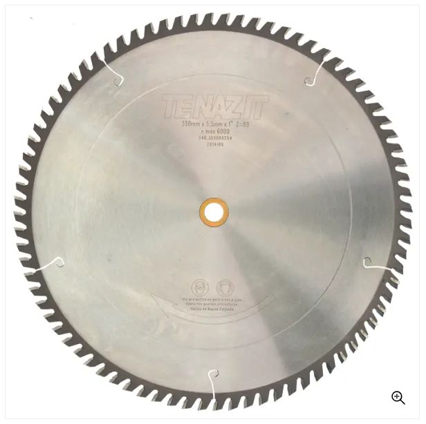 Clave 166 — 350x25.4 80 DIENTES ATB#