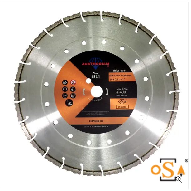 Clave 1514 — 354x3x25.4 NARANJA-CHIP CUT