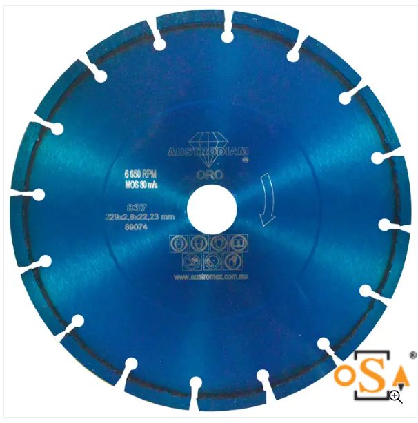 Clave 837 — 230 x 2.8 x 22.23 AZUL ORO