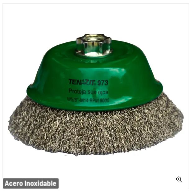 Clave 973 — 125x0.30xMR INOX. C.COPA ONDULADO #