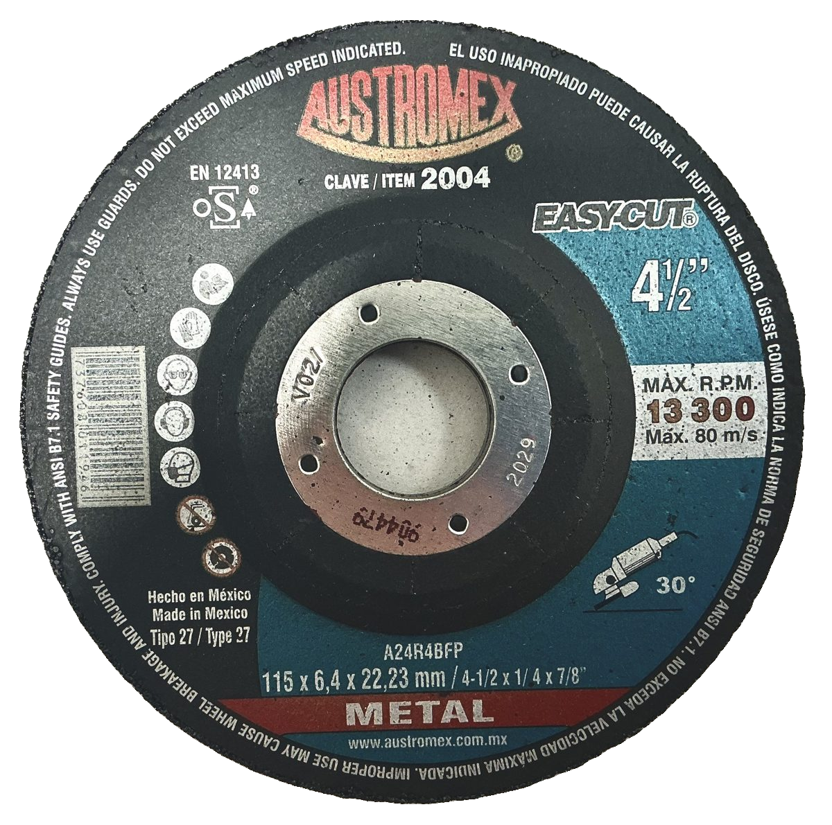 Austromex Easy-Cut Clave 2004 — 4½" x 1/4" x 7/8"