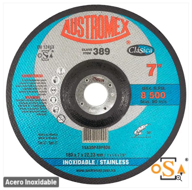 Clave 389 — 180X7X22.23 15A30P4BF90K