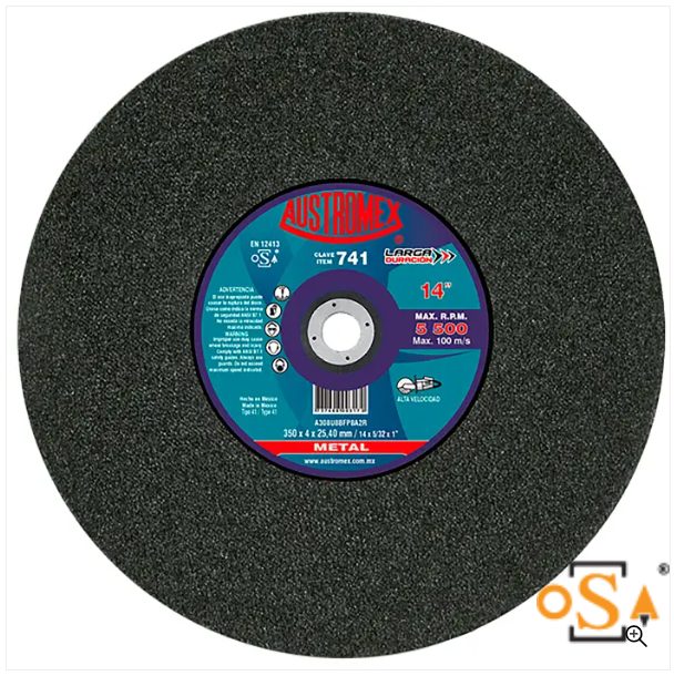 Clave 741 — 350X4X25.40 A308U8BFP8A2R